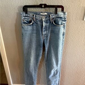 GRLFRND Light Blue Straight Jeans 100% cotton EUC